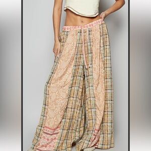 POL Multicolor Wide-Leg Pants